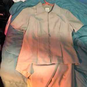 Women’s tan suit